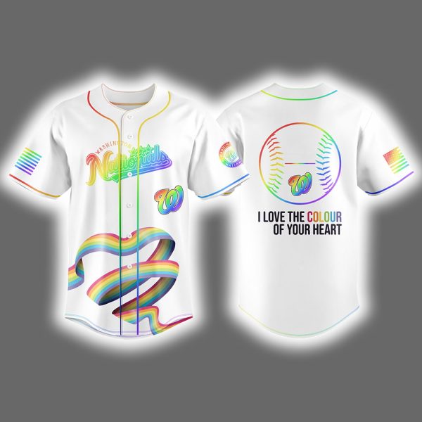 2025 Nationals Happy Pride Month LGBTQ Baseball Jersey