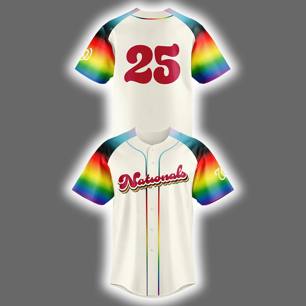 2025 Nationals Pride Night Baseball Jersey 2025 Nationals Pride Night Baseball Jersey