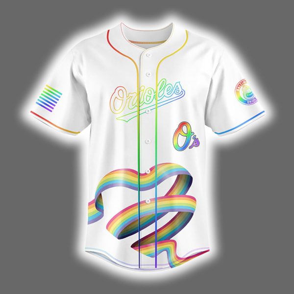 2025 Orioles Happy Pride Month LGBTQ Baseball Jersey 2
