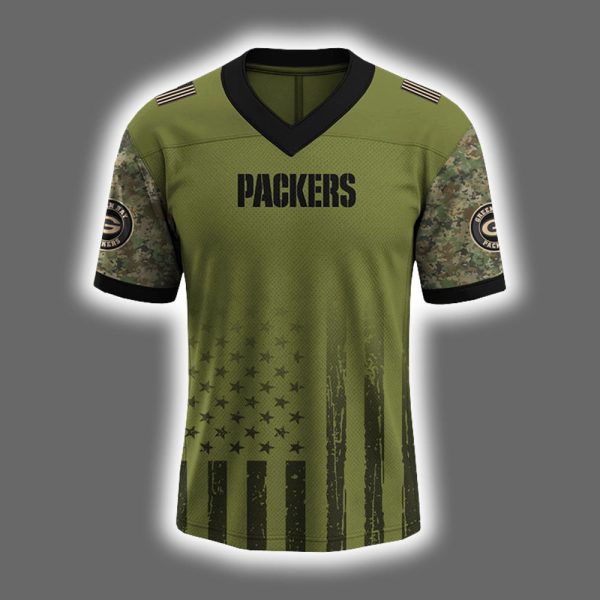 2025 Packers 4th Of July Independence Day Football Jersey 2