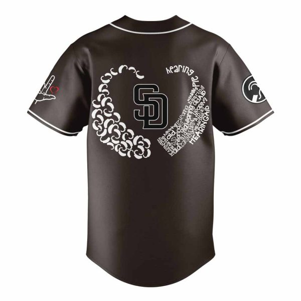 2025 Padres Deaf And Hard Of Hearing Awareness Day Jersey 3