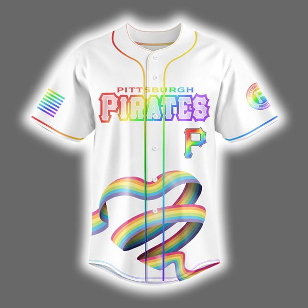 2025 Pirates Happy Pride Month LGBTQ Baseball Jersey 2