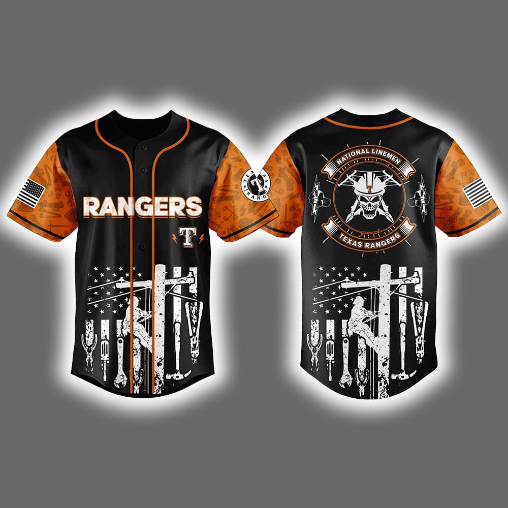 2025 Rangers National Lineman Appreciation Day Jersey 2025 Rangers National Lineman Appreciation Day Jersey