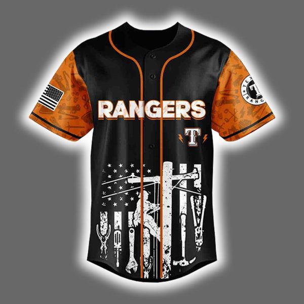2025 Rangers National Lineman Appreciation Day Jersey 2