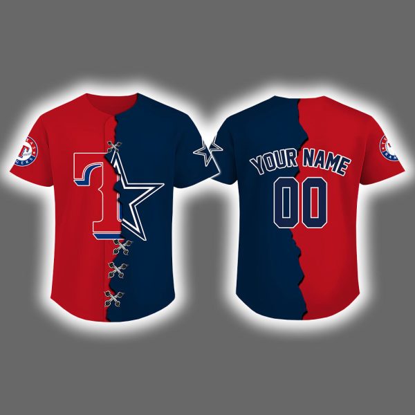 2025 Rangers x Cowboys Baseball Jersey