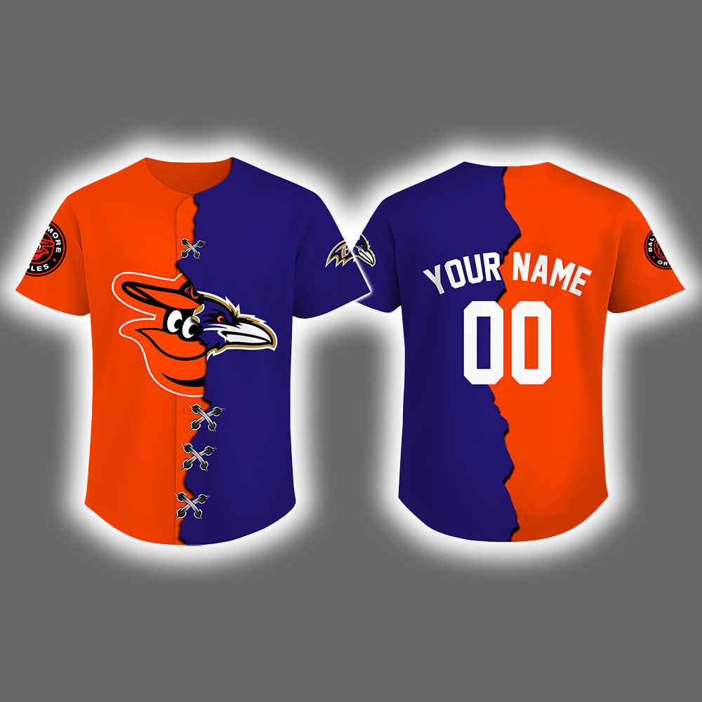 2025 Ravens x Orioles Baseball Jersey 2025 Ravens x Orioles Baseball Jersey