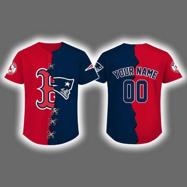 2025 Red Sox x Patriots Baseball Jersey