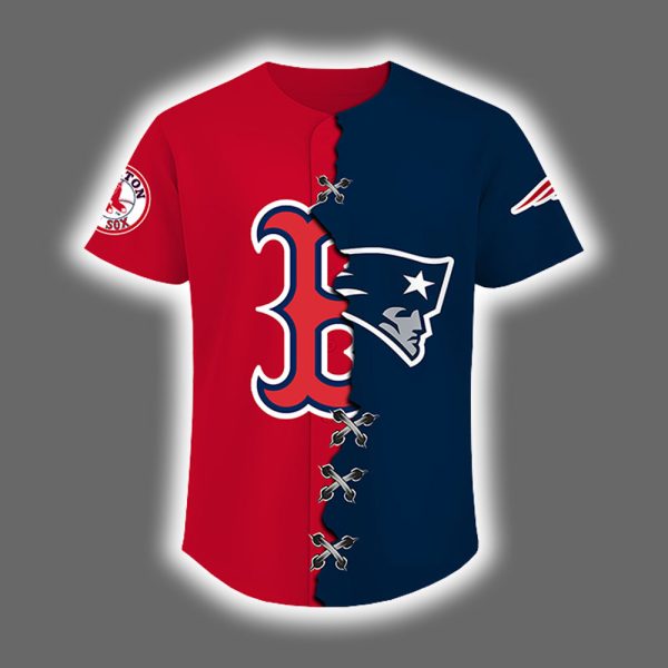 2025 Red Sox x Patriots Baseball Jersey 2