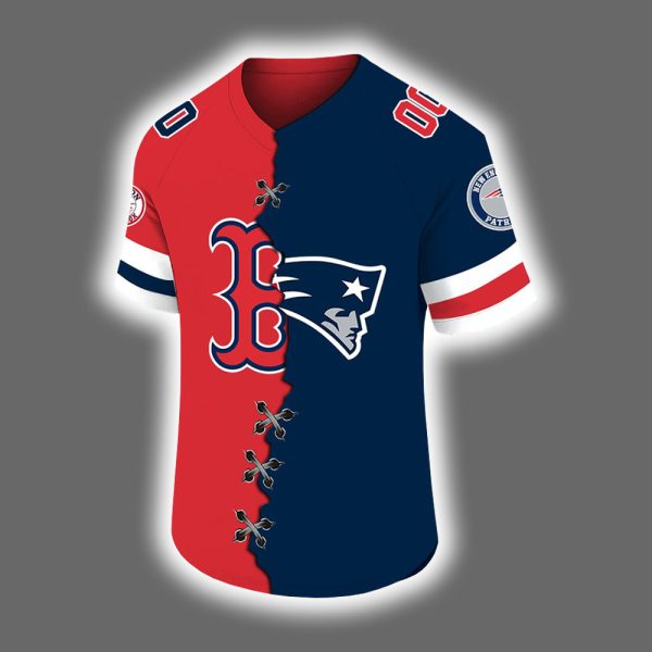 2025 Red Sox x Patriots Football Jersey 2