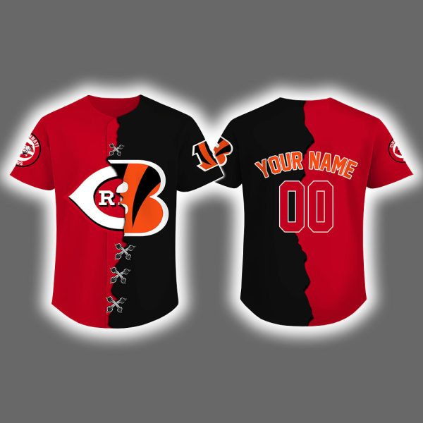 2025 Reds x Bengals Baseball Jersey