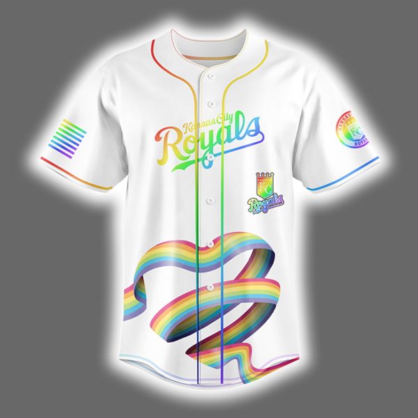 2025 Royals Happy Pride Month LGBTQ Baseball Jersey 2