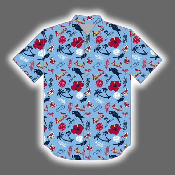 2025 Springfield Cardinals Margaritaville Tropical Hawaiian Shirt Giveaway