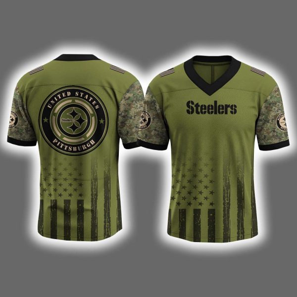 2025 Steelers 4th Of July Independence Day Football Jersey