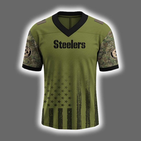 2025 Steelers 4th Of July Independence Day Football Jersey 2