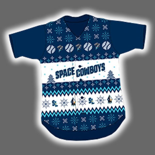 2025 Sugar Land Space Cowboys Tacky Christmas Jersey Giveaway