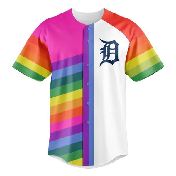 2025 Tigers Happy Pride Night Jersey 2