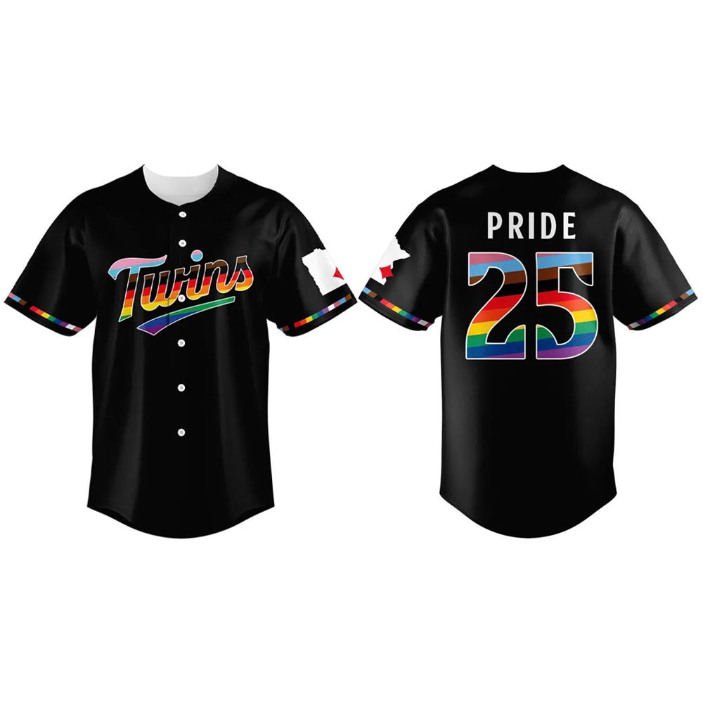 2025 Twins Celebration Pride Month Baseball Jersey 2025 Twins Celebration Pride Month Baseball Jersey