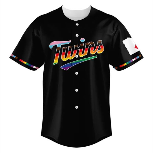 2025 Twins Celebration Pride Month Baseball Jersey 2