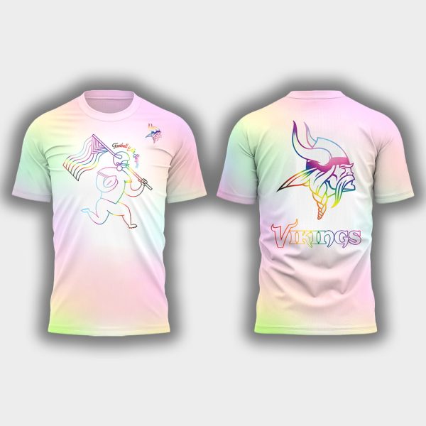 2025 Vikings Celebrating Pride Month Shirt