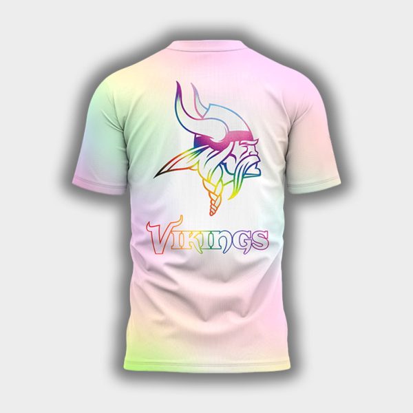 2025 Vikings Celebrating Pride Month Shirt 3