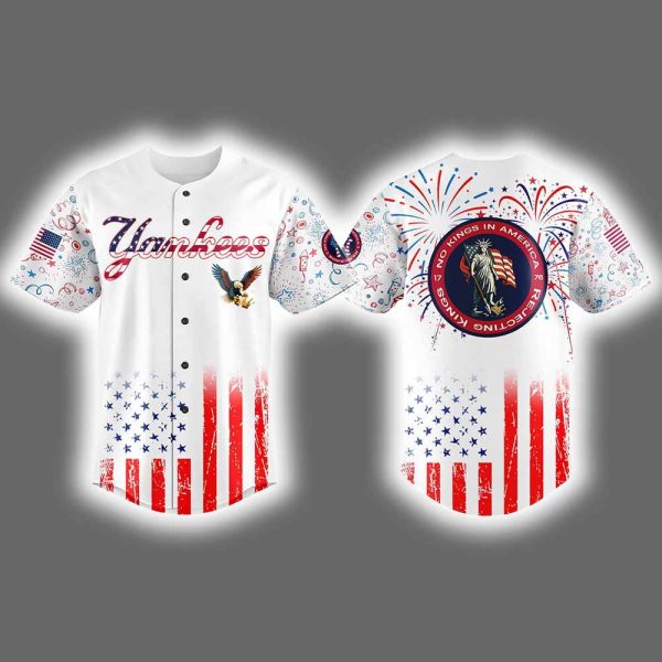 2025 Yankees Happy 4th of July No Kings Jersey