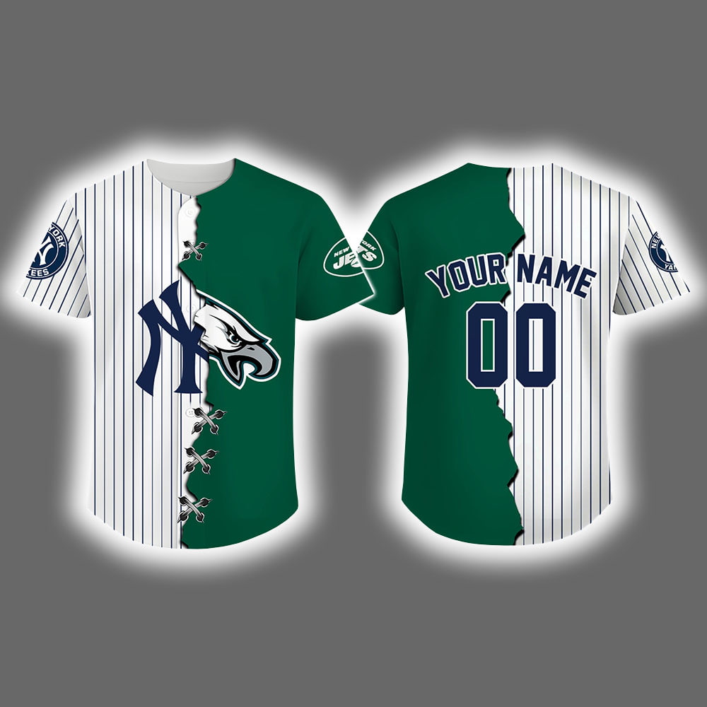2025 Yankees x Jets Baseball Jersey 2025 Yankees x Jets Baseball Jersey