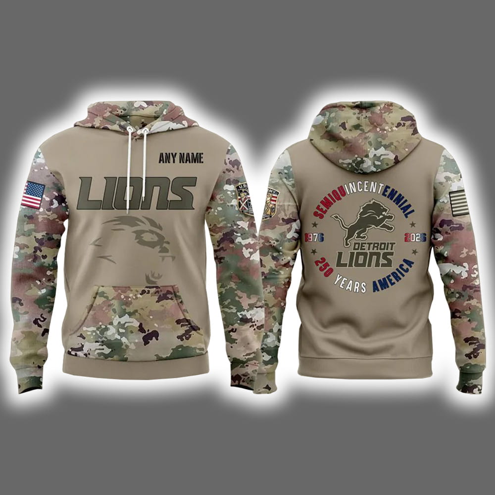 2026 Lions 250 Years America Hoodie 2026 Lions 250 Years America Hoodie