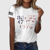 8647 Resist Like Its 1776 Printed Short Sleeved T Shirt 3