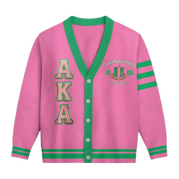 Alpha Kappa Alpha Sorority 1908 Personalized Cardigan 2
