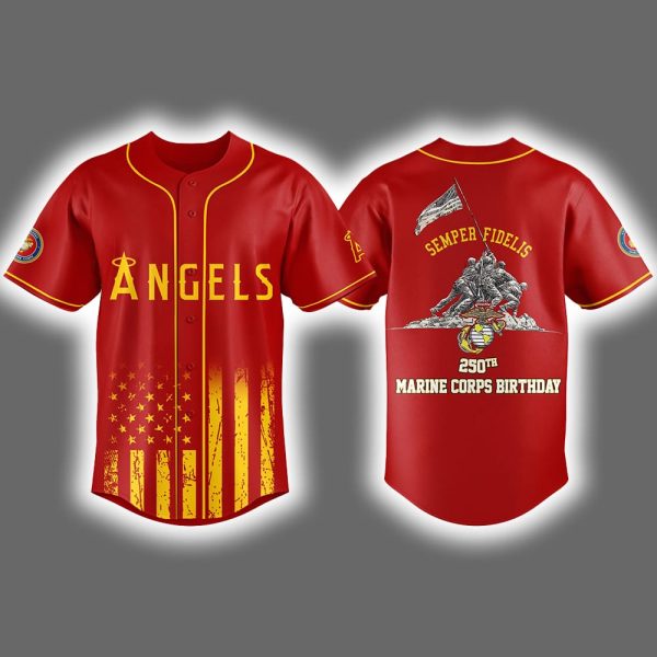 Angels 250th Marine Corps Birthday Jersey 2025