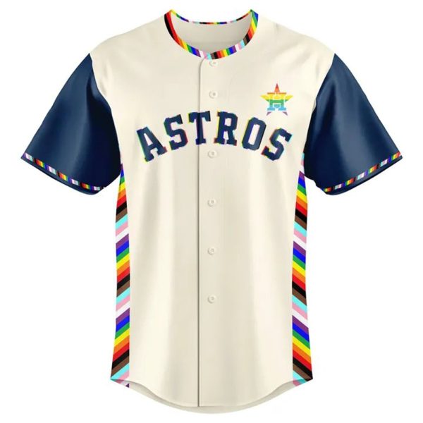Astros 2025 Happy Pride Night Jersey 2
