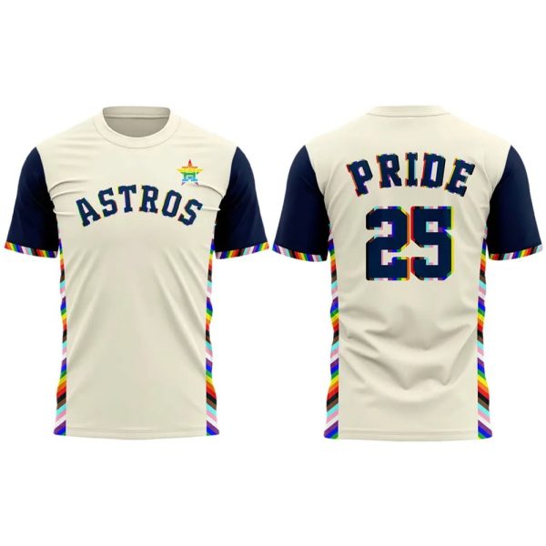 Astros 2025 Happy Pride Night Shirt