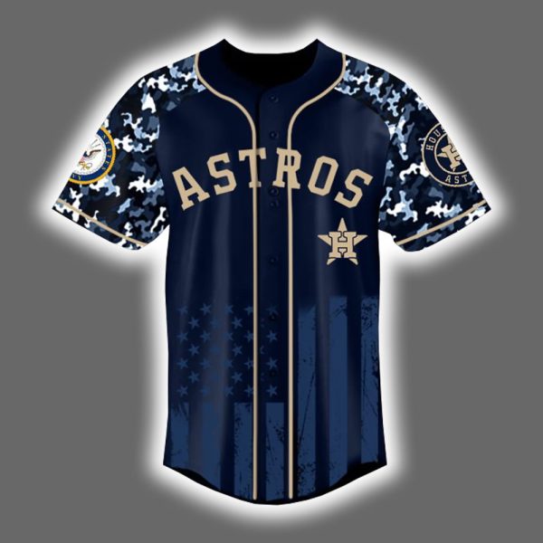 Astros 2025 US Navy 250th Birthday Military Jersey 2