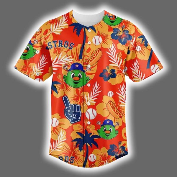 Astros Orange Aloha Baseball Jersey 2025 2