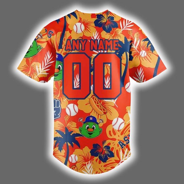 Astros Orange Aloha Baseball Jersey 2025 3
