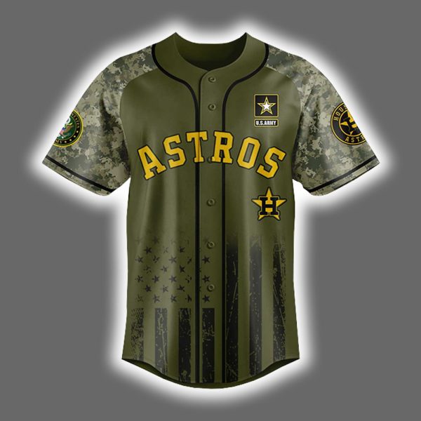 Astros US ARMY 250th Birthday Celebration Jersey 2025 2