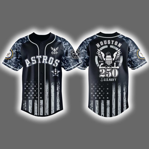 Astros US Navy 250th Birthday Celebration Jersey 2025
