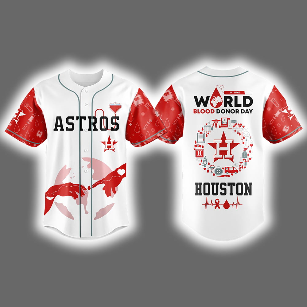 Astros World Blood Donor Day 2025 Jersey Astros World Blood Donor Day 2025 Jersey