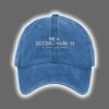 Be A Decent Human Its Not That Hard Print Baseball Cap 2
