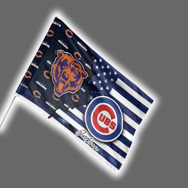 Bears x Cubs Personalized Flag