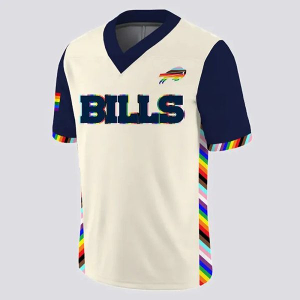 Bills 2025 Happy Pride Night Football Jersey 2