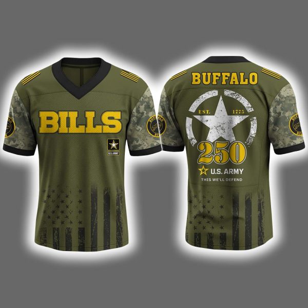 Bills US ARMY 250th Birthday Celebration 2025 Jersey