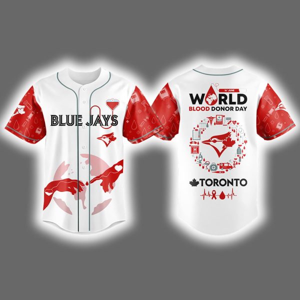 Blue Jays World Blood Donor Day 2025 Jersey