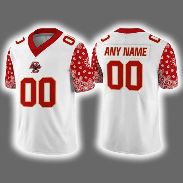 Boston College Football 2025 Red Bandana Jersey