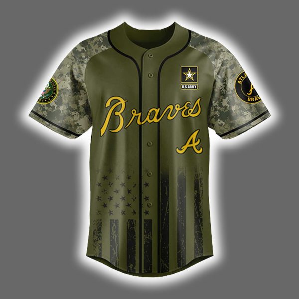 Braves US ARMY 250th Birthday Celebration Jersey 2025 2