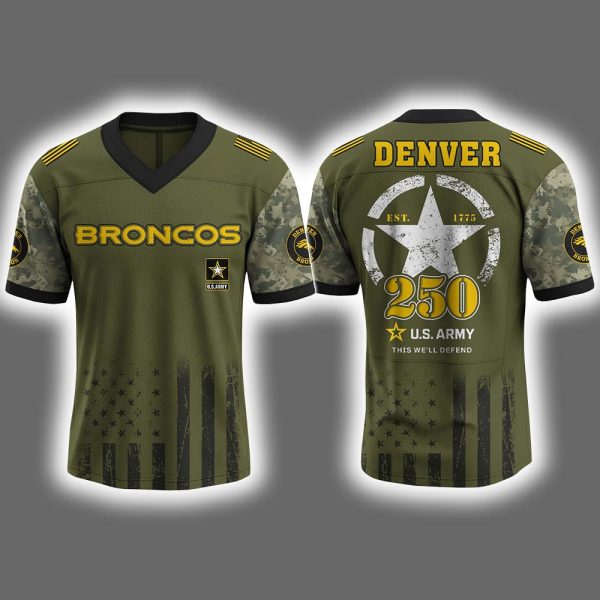Broncos US ARMY 250th Birthday Celebration 2025 Jersey