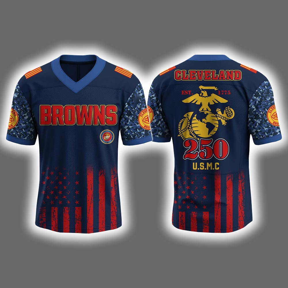Browns US USMC 250th Birthday Jersey 2025 Browns US USMC 250th Birthday Jersey 2025