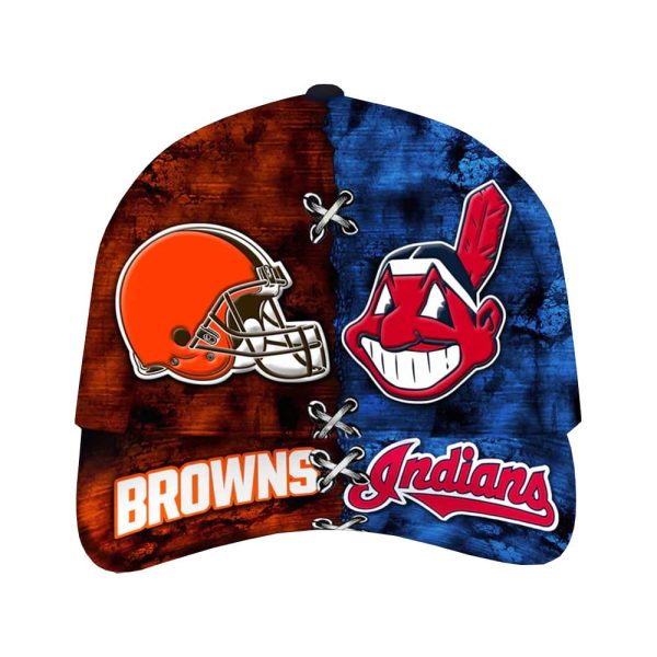 Browns x Indians Personalized Cap