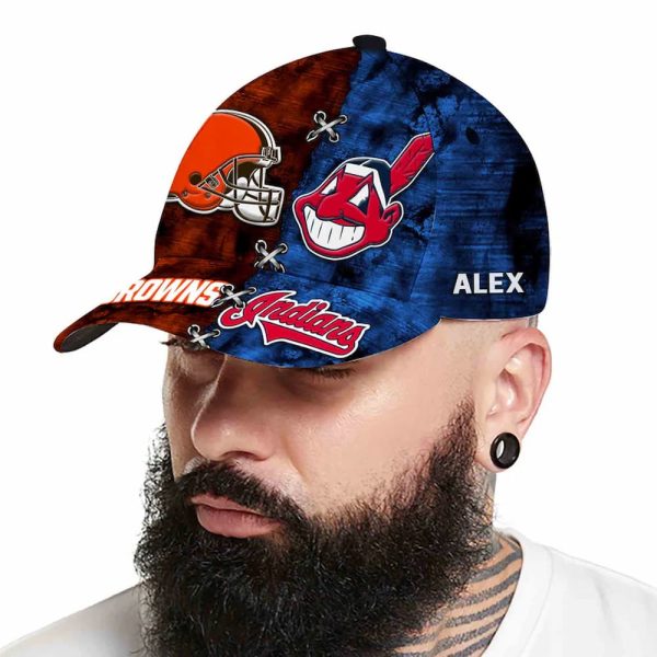Browns x Indians Personalized Cap 2