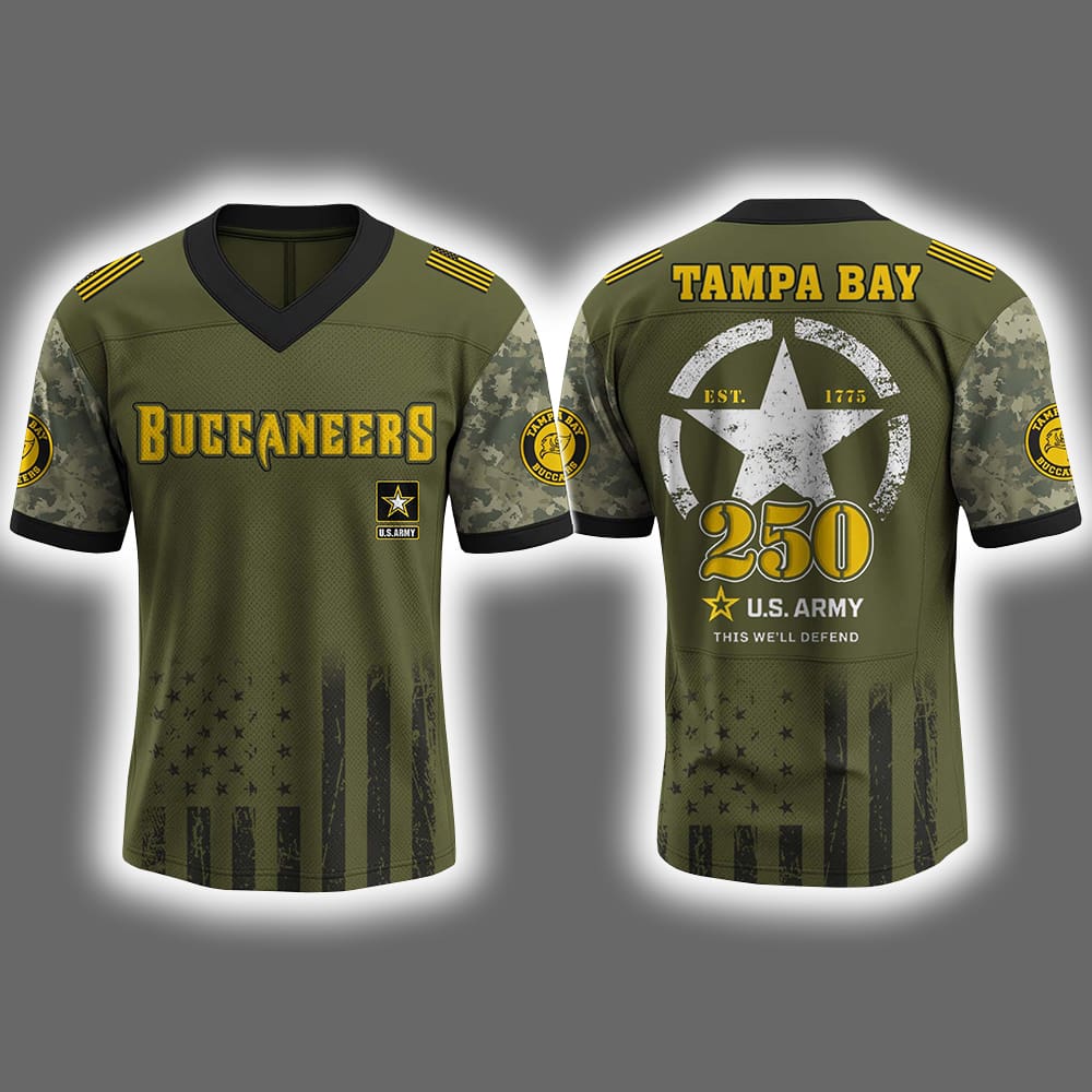 Buccaneers US ARMY 250th Birthday Celebration 2025 Jersey Buccaneers US ARMY 250th Birthday Celebration 2025 Jersey